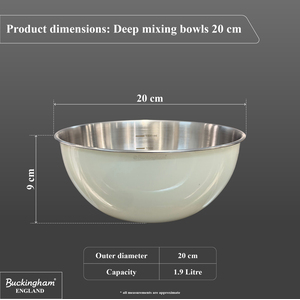 Buckingham Deep Mixing Bowl 20 cm, Cream
