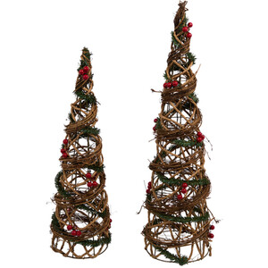 Set of 2 LED Floristry Cones