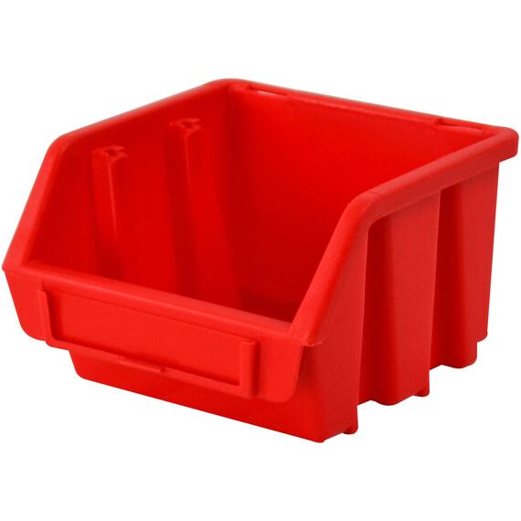 Faithfull size 2 interlocking storage bin, red, 116 x 161 x 75 mm