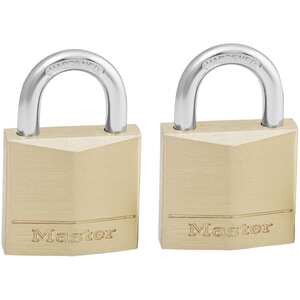 Master Lock 40 mm solid brass padlock with 38 mm hardened steel shackle