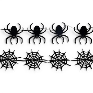 Set of 2 Spider Web Halloween Garlands