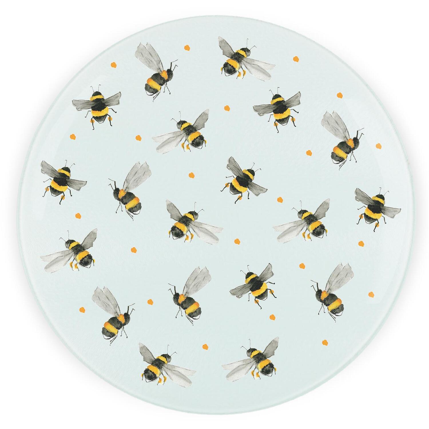 Image of Scattered Bees Round Worktop Protector -&hellip;