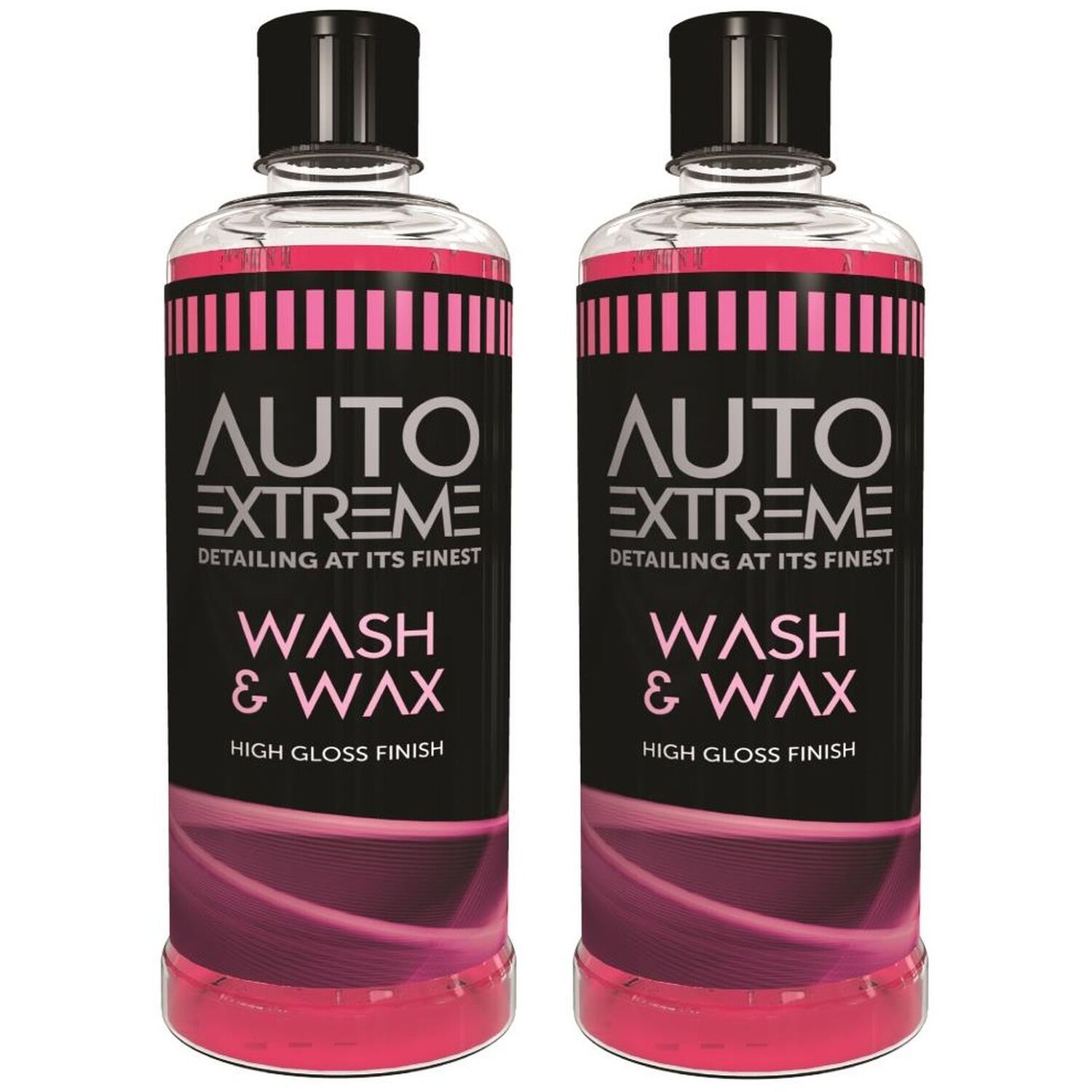 Auto Extreme 2X Wash And Wax Car Shampoo High Gloss Finish 800Ml - Pink