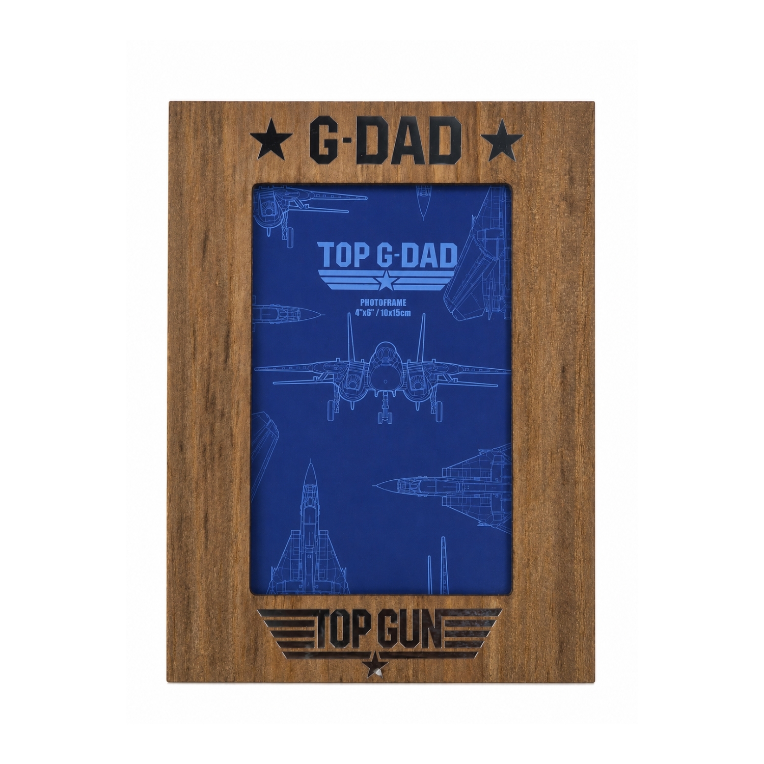 Widdop & Co Top Gun Top G-Dad Photo Frame - Brown