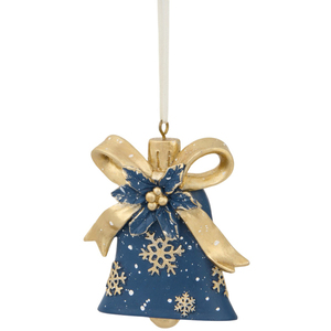 Navy and Gold Bell Decoration
