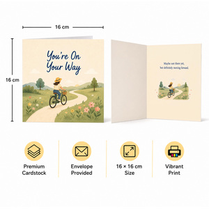 You're On Your Way Encouragement Greeting Card
