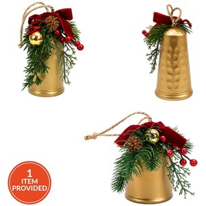 Gold Floristry Bell Hanging Decoration