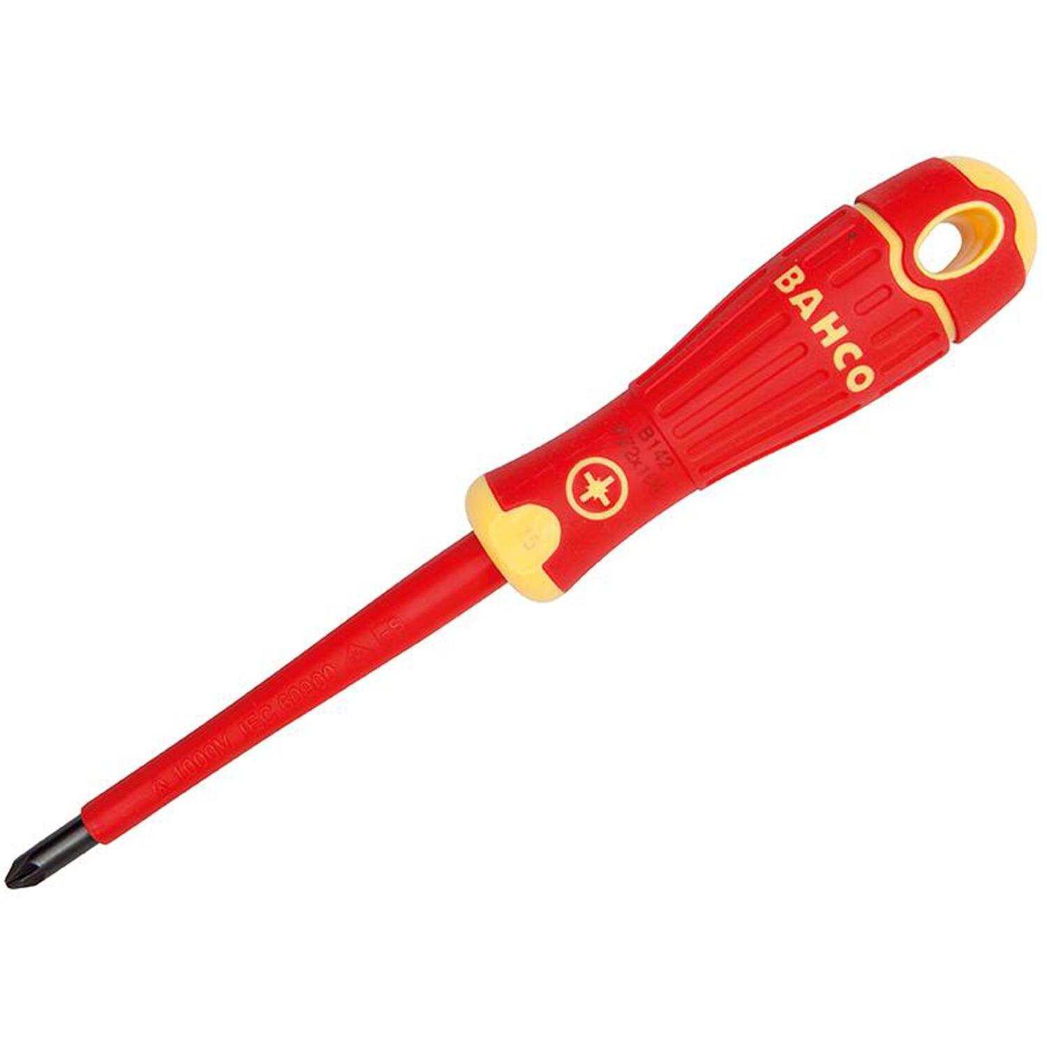 Bahco Bahcofit Insulated Screwdriver Pozidriv Tip Pz0 X 75Mm - Pozidriv Tip Pz0 X 75Mm - Image 9
