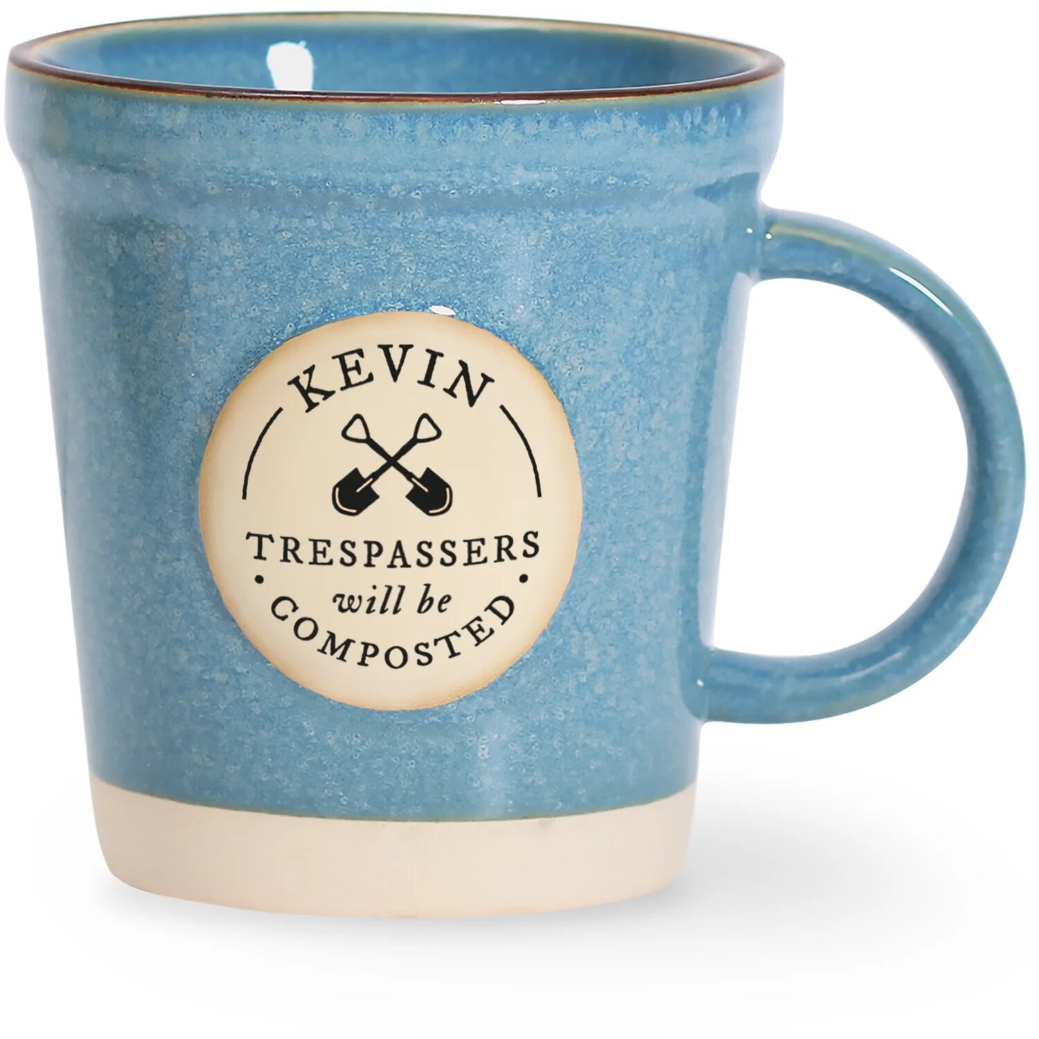 History And Heraldry Kevin Pre-Personalised Plant Pot Mug - Orange