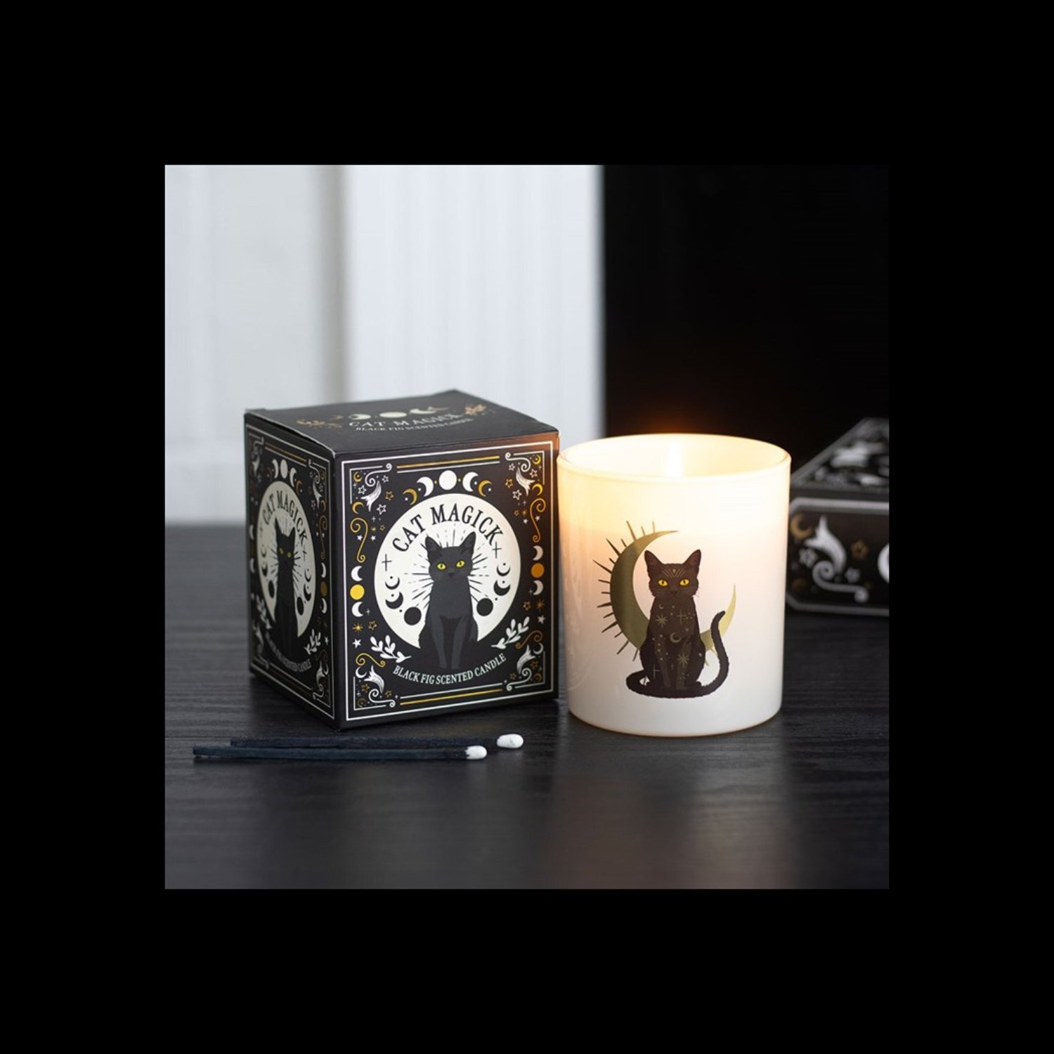  - Black Cat Magick Black Fig Scented Candle 28 Hour Burn - Image 3