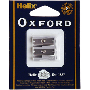 Pack of 1 Double Hole Metal Pencil Sharpener