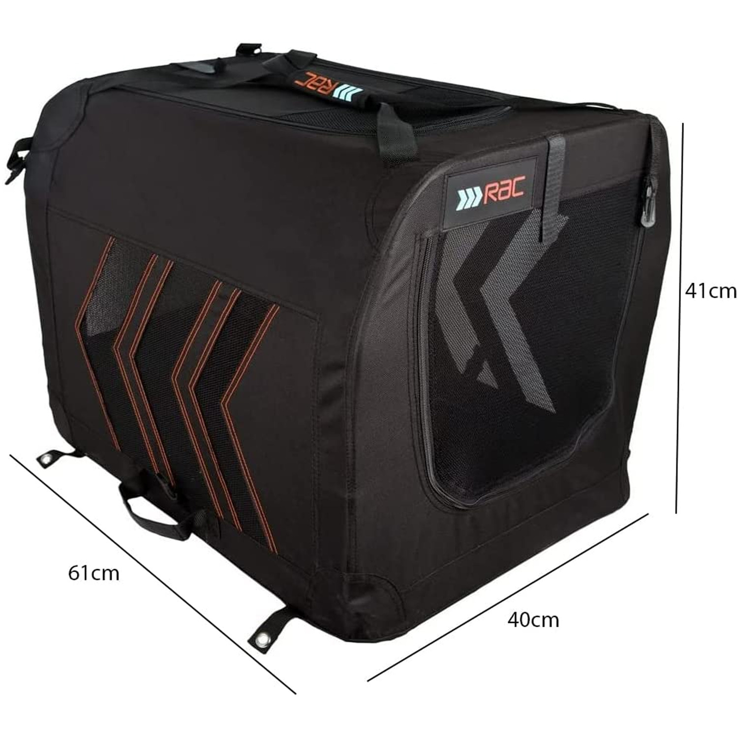 RAC Fabric Pet Carrier - Small - Black - Pet Travel & Car Accessories - Image 5