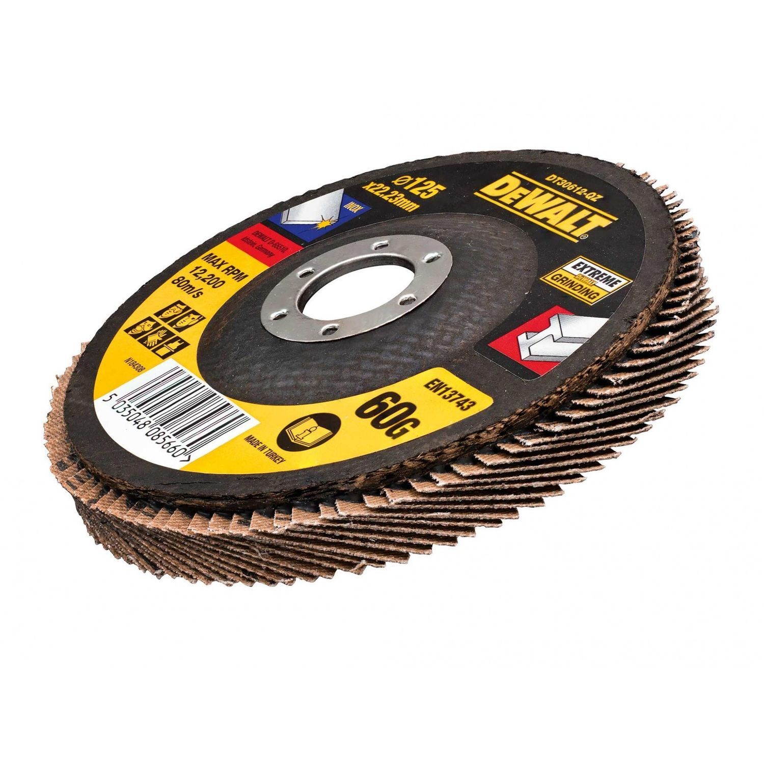 Dewalt Power Tools Extreme Metal Flap Disc - Multi Colour
