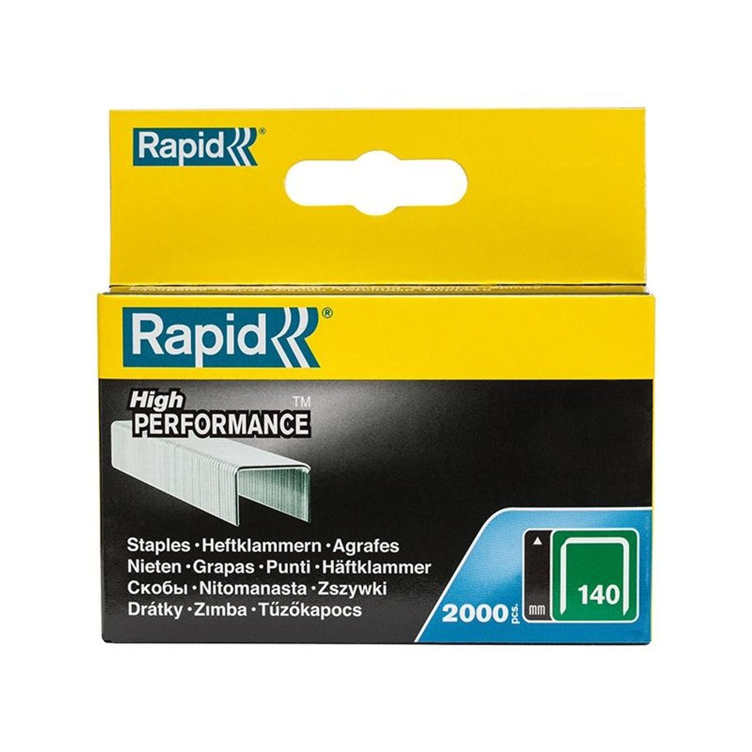 Rapid 140 Series Galvanised Staples D - Galvanised