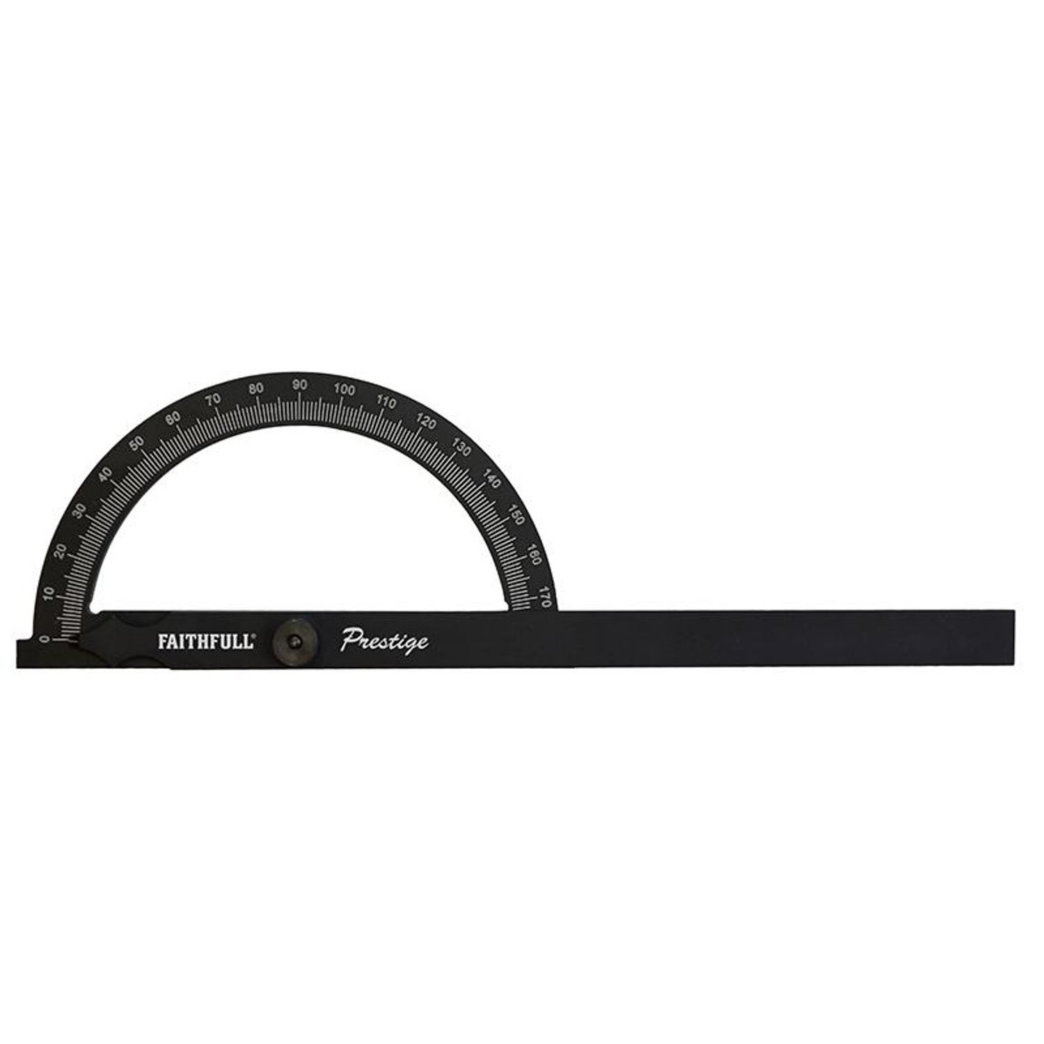 Faithfull Prestige Angle Gauge Black Aluminium 150 X 270Mm A - Multi Colour
