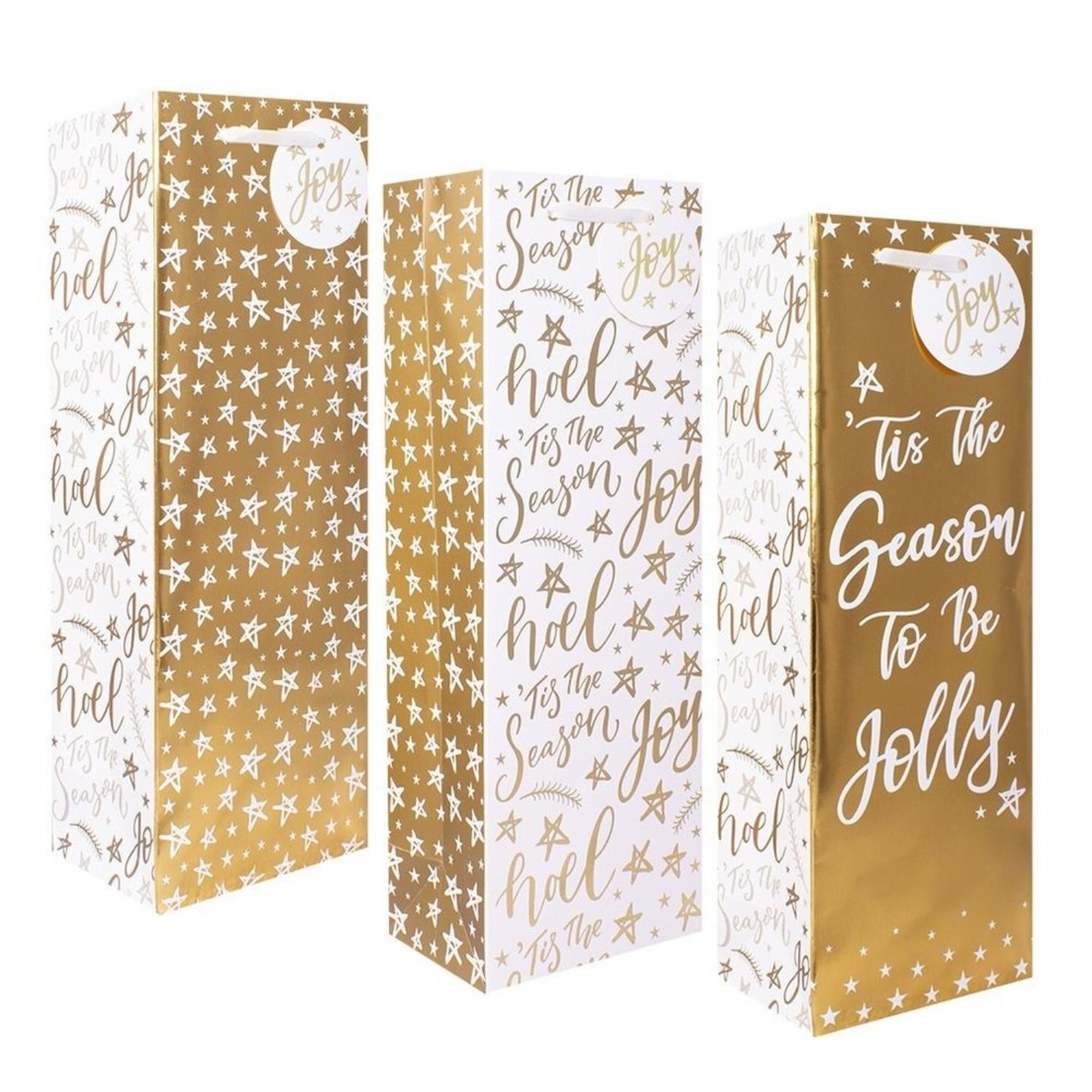 Kdmd Unisex Gold Bottle Gift Bags 6 Pack Bottle Bag - Image 2