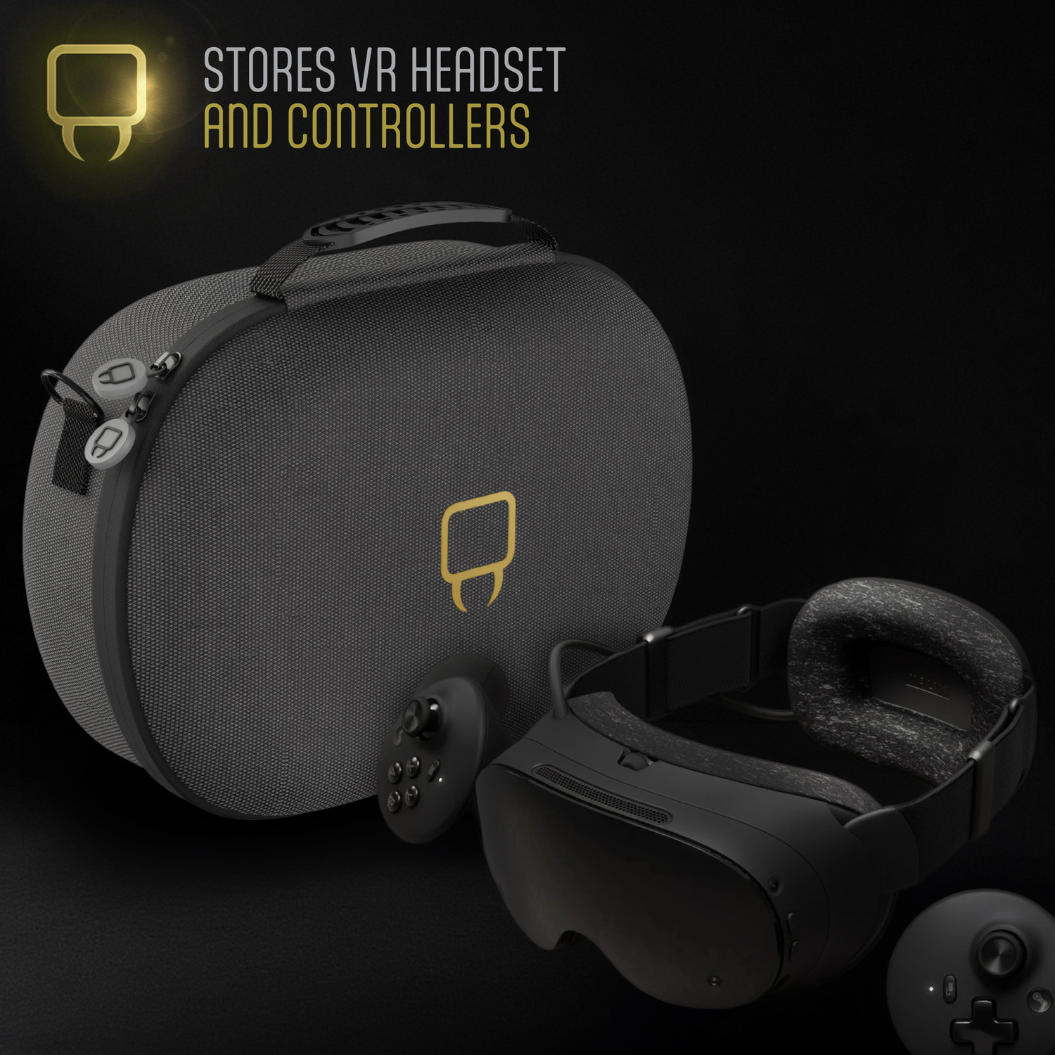 Vr Console Cases Venom VR Headset Carry Case for Steam Frame, Meta Quest 3 & Quest 3S