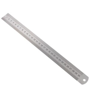Stainless Steel Ruler - Silver / 30cm