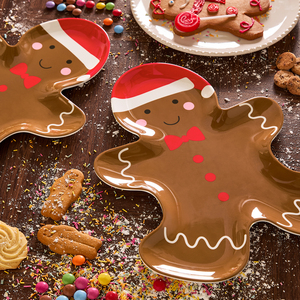 OHS 2 Pack Gingerbread Serving Platters