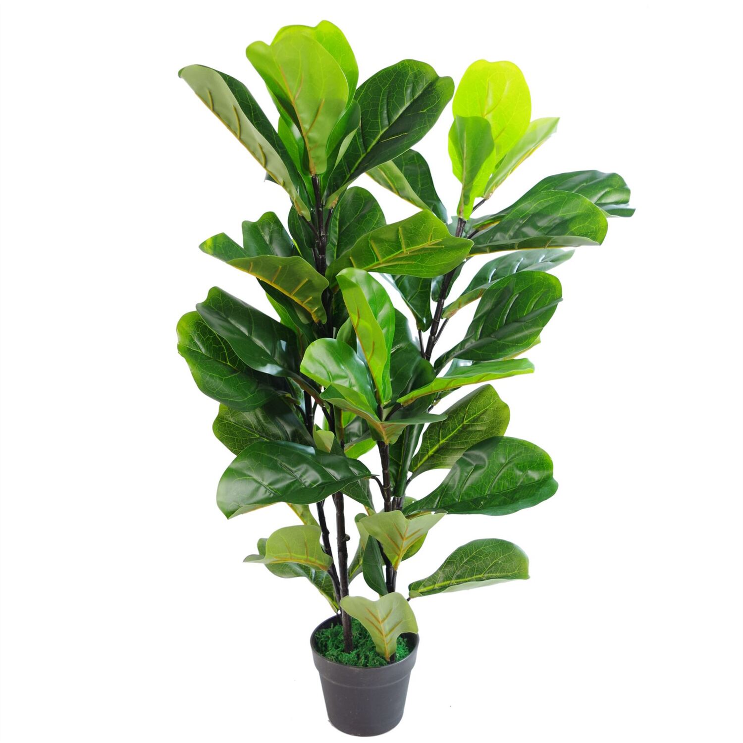Leaf Large Artificial Fiddle Fig Tree In Pot 90Cm - Image 7