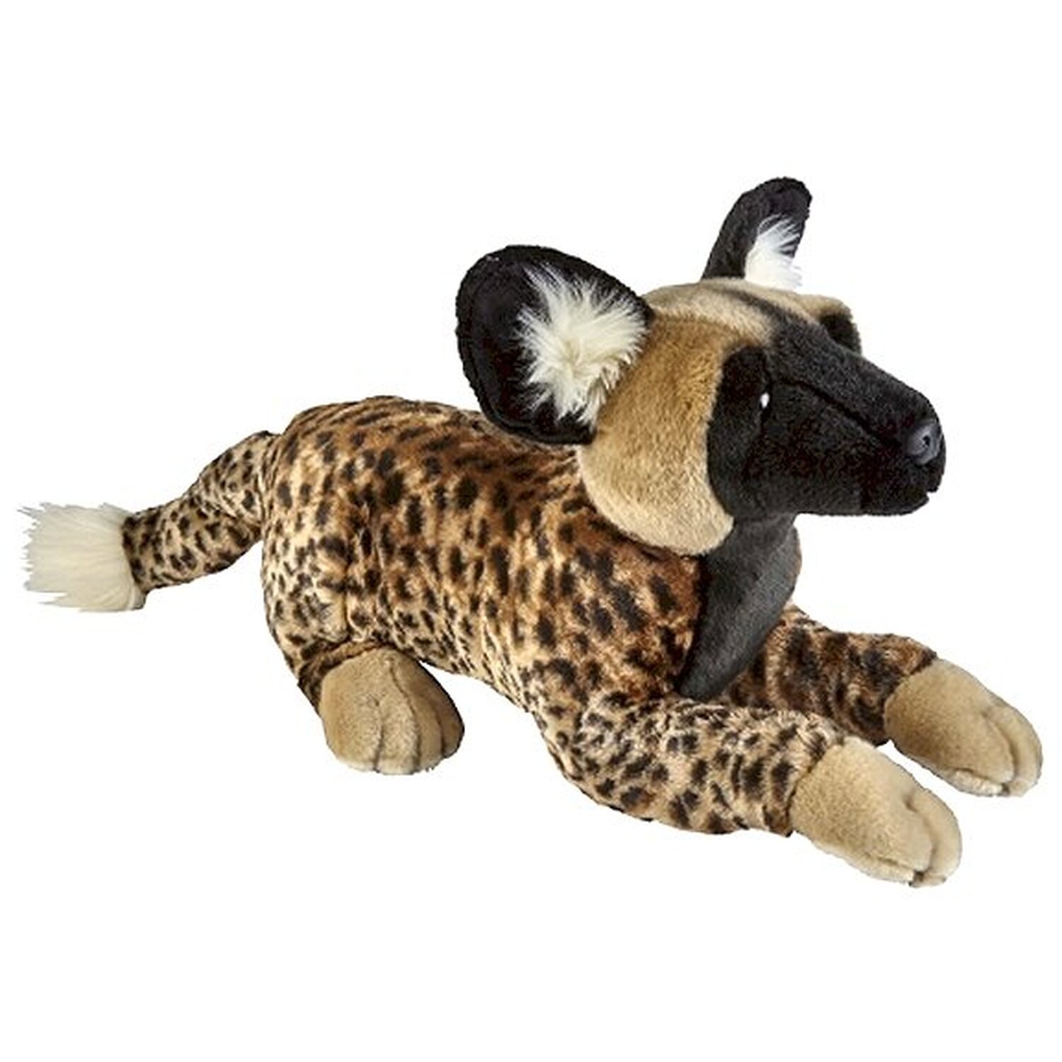 Image of Large African Hunting Dog Cuddly Soft Toy - Brown