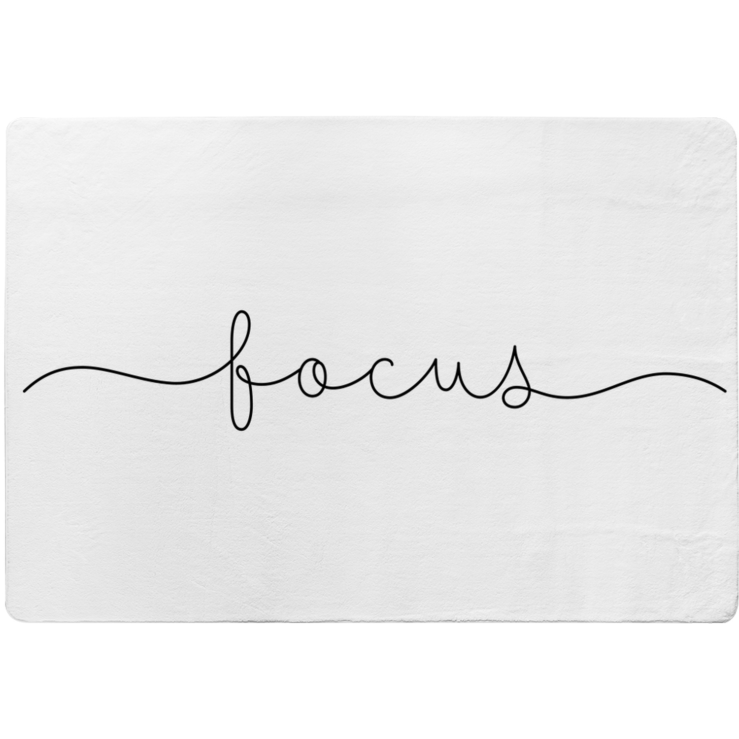 Text Focus Designer Rug - White / 150cm thumbnail