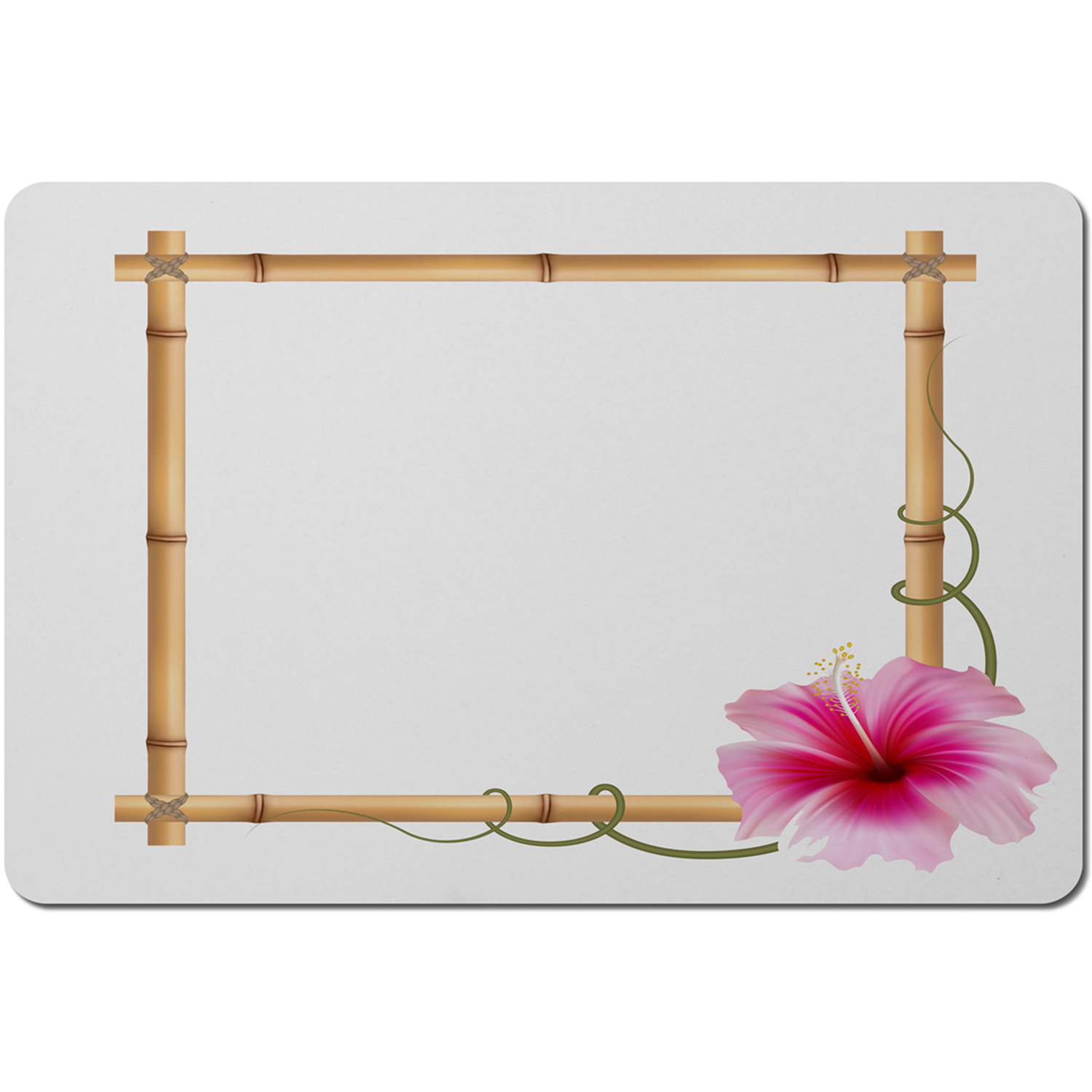 Image of Bamboo Border Placemat - Brown