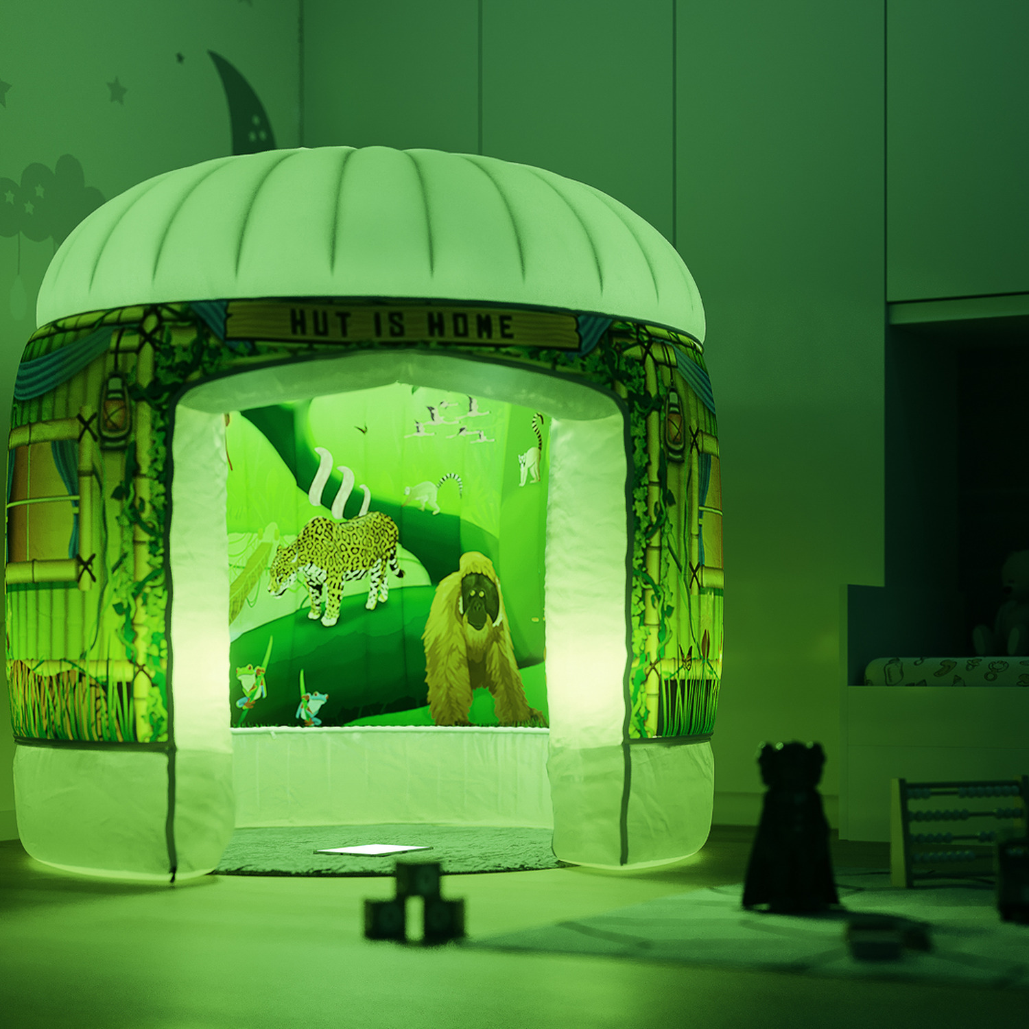 Image of Sensory Play Space - White, colour changing LEDs / Rumble in the Jungle