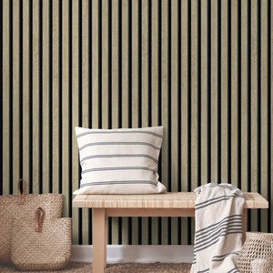 Grandeco Hermes Wood Slat Textured Wallpaper, Wood