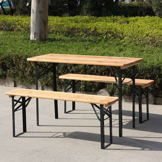 3 Piece Folding Bench Set