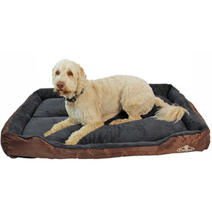 Faux Fur Pet Bed Brown Grey XX-Large