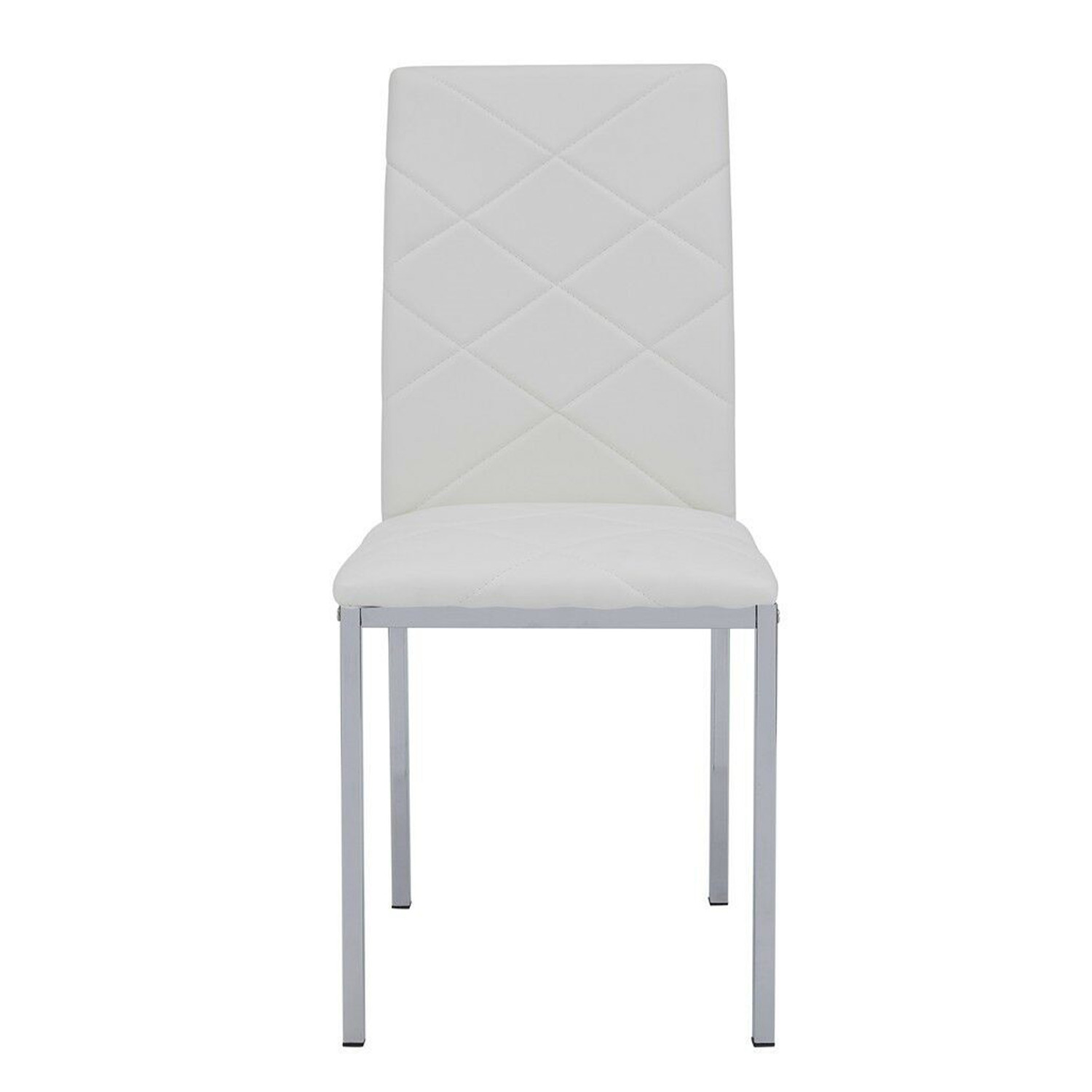 Set of 4 Faux Leather Dining Chairs