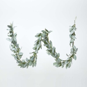 Green Lambs Ear Foliage Garland 190 cm