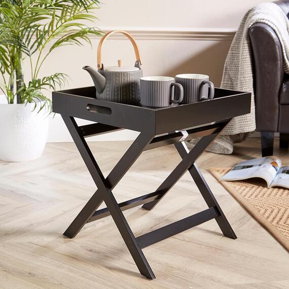 Home Source Alpine Butlers Side Tray Table