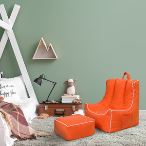 Kids Bean Bag Chair with Footstool