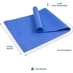 Royal Blue Myga Entry Level Yoga Mat shot 5195567