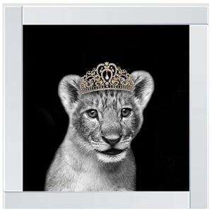 Princess Cub Gold Glitter Liquid Wall Art Dcor