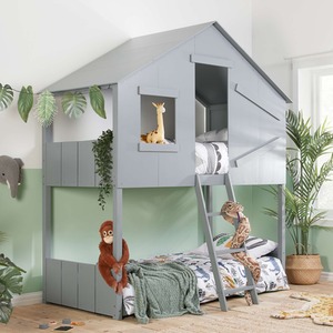 Solid Pine Bunk Beds Birlea Safari 3FT Single Bed Wood Frame