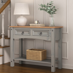 Corona Grey 2 Drawer Console Table