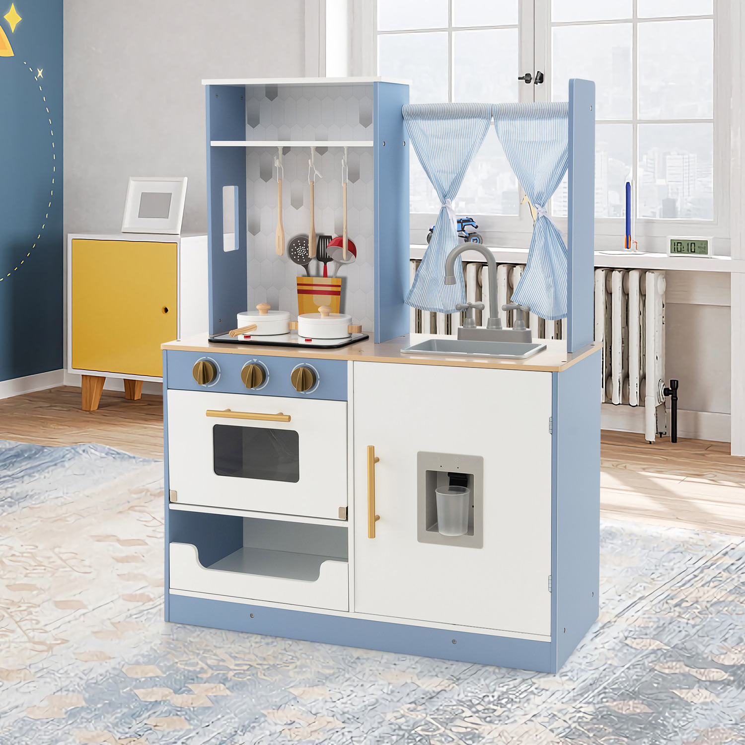 Kids Play Kitchen Pretend Toy Set