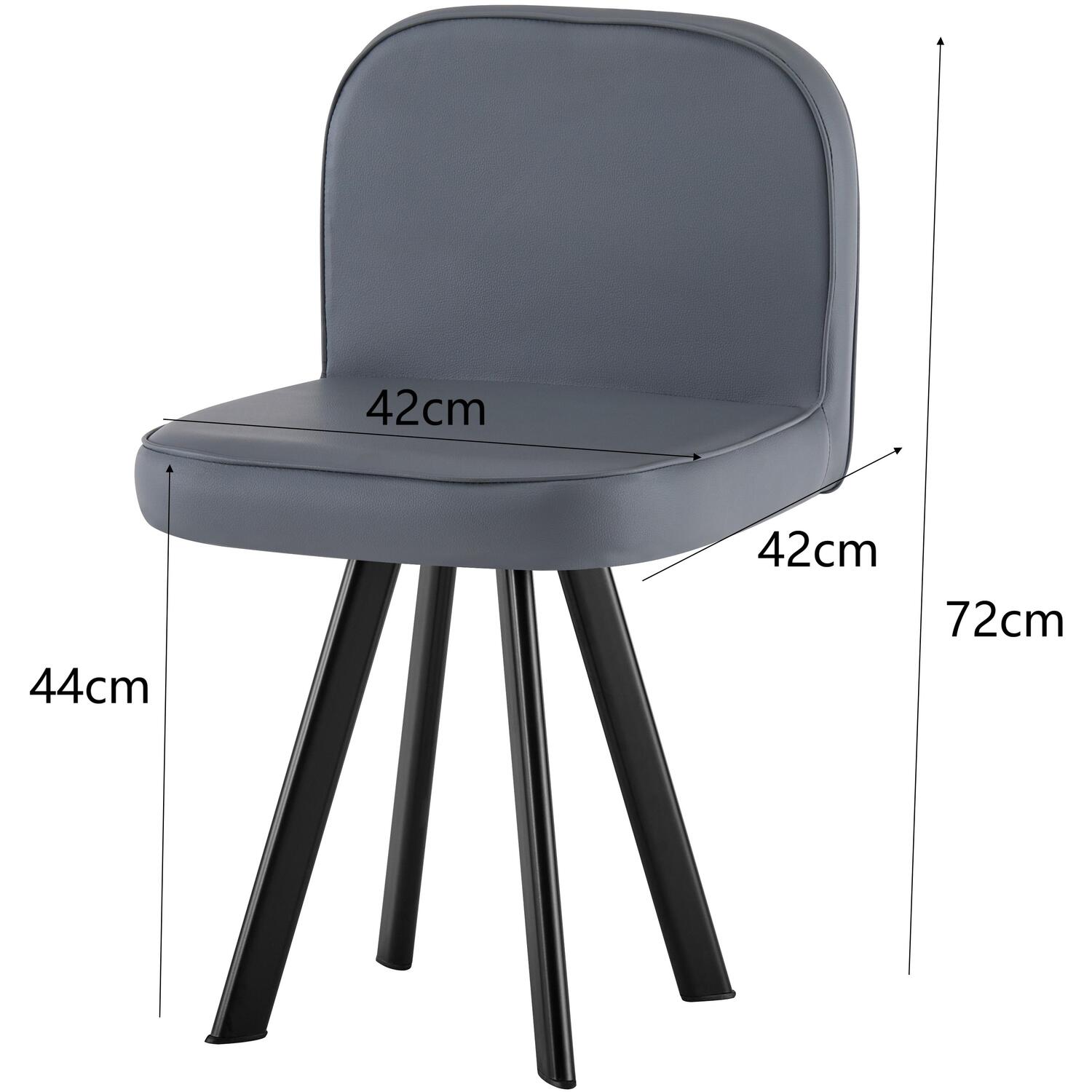 150cm White Square Dining Table With 6 Chairs - Grey Melamine Metal
