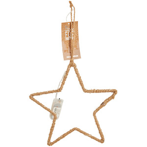 Rope Wrapped LED Star