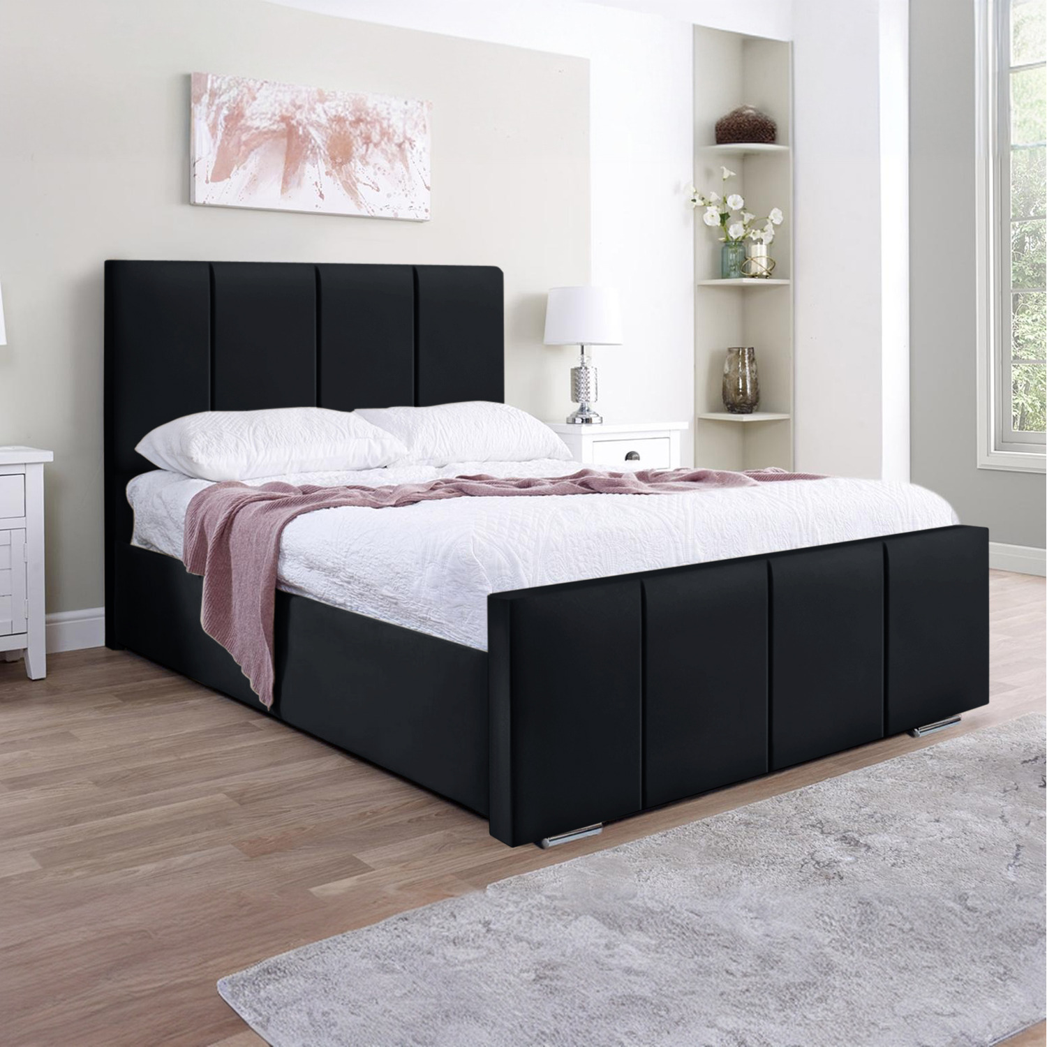 Brooklyn Bed Frame - Black Double