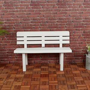 2 Seater Plastic Weatherproof Outdoor Garden Bench