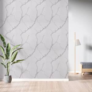 10-Piece Faux Marble Wall Stickers with Grey Crackle Pattern