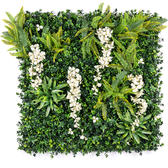 Artificial Wisteria Living Wall 4Pc