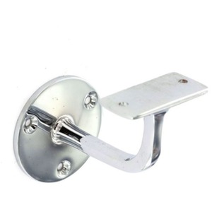 Chrome Staircase Handrail Bracket Chrome On Brass 63mm With Screws