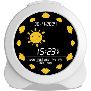 Kidz Sleep Trainer Alarm Clock - White