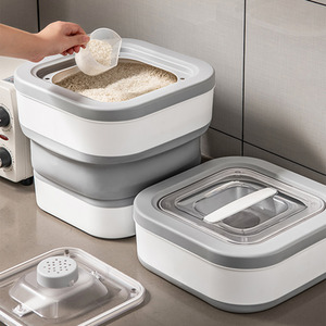 Collapsible and Portable Food Container with Lid