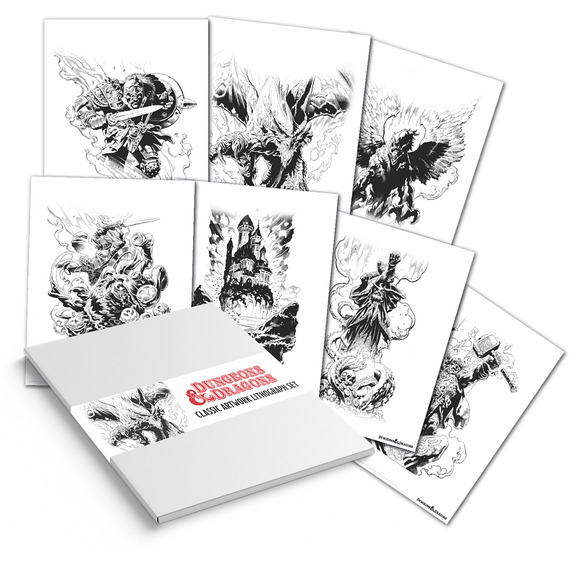 Dungeons and Dragons Limited Edition Lithograph Set